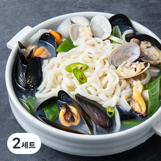 바다자리 생물조개 칼국수 2인분, 500g, 2세트