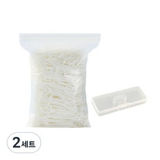 大容量一次性智能牙線 白色 G7204 1000p + Case 7.6 x 2.3 cm Set, 2套, 1000件