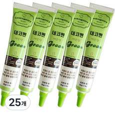 쿠킹스토리 데코펜 그린, 20g, 25개