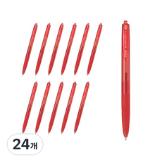 PILOT 百樂 Super Grip G 按壓式油性原子筆 1.0mm BPGG-8R-M, 紅色, 24個