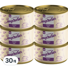 마이베프 전연령 고양이 주식 비프 파테 습식캔, 닭, 80g, 30개