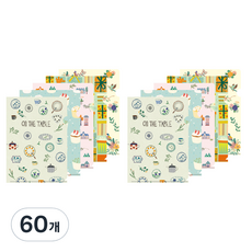 유니크 L홀더 화일 A4 패턴, 랜덤 발송, 60개