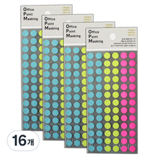 Petit 辦公室重點標示索引貼 OPM-S304A, 混合顏色, 16個, 6入