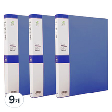 영오 인덱스 클리어파일 20p, 청색, 9개