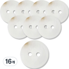 동대문단추왕 고급 무광 코트 가디건 단추 23mm, 화이트 WT 아고라, 16개
