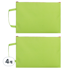 強勢姐姐 粉彩牛津文件袋 單一, 綠色, 4個