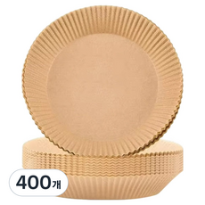 힘멜 에어프라이어 전자렌지 종이호일 원형, 400개, 1개입, 23cm