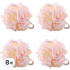 泡沫豐富的沐浴球, 粉紅色, 8個, 1入