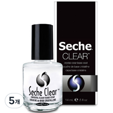 seche 크리스탈 영양케어 클리어 베이스코트, 14ml, 5개