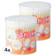 SANYO 山洋 非常軟綿棉花棒, 110個裝, 4組