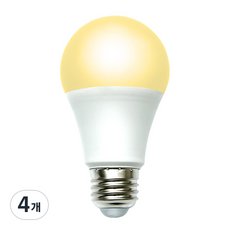 코멧 LED 전구 10W, 전구색, 4개