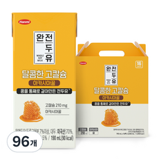 전두유 완전두유 달콤한 고칼슘 아카시아꿀, 190ml, 96개