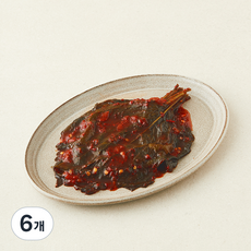 여담찬 양념깻잎무침, 1kg, 6개