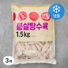 식자재왕 통살탕수육 (냉동), 1.5kg, 3개