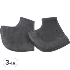 재니홈 뒷꿈치 각질 보습 케어 실리콘 양말 블랙 2p, 3세트, 2개입