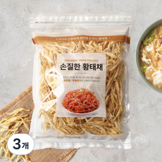 마켓밀러 손질한 황태채, 200g, 3개