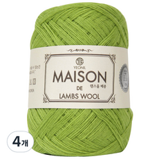 연일섬유 램스울 메종 뜨개실, 24라임, 4개