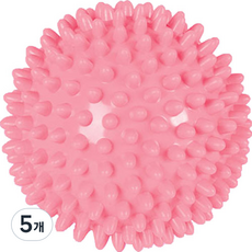 便攜式足部按摩球 刺蝟球, 5個, 粉紅色