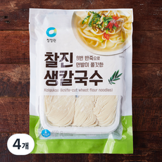 청정원 찰진 생칼국수, 450g, 4개