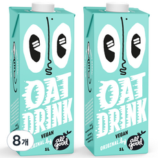 allgood 오트 드링크 오리지널, 8개, 1L