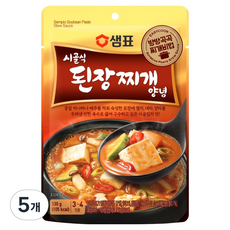 샘표 시골식 된장찌개 양념, 130g, 5개