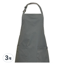 비더셰프 유니스토어 목걸이형 라이크코튼 앞치마, 다크그레이(A-850-3), 3개