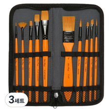 Avern 水彩畫筆 棕色 10件組, 3套, 9.9 x 23.2 cm