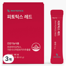 PHYTOTICS 必多提斯 藤黃果&益生菌粉隨身包 紅色 30條入, 60g, 3盒