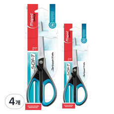 Maped 辦公室軟柄剪刀 21cm, 4個, 混色