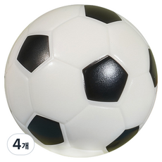 밀알컴퍼니 시간때우기 귀여운 스트레스해소 주물럭 흑백 축구공 12cm, 4개