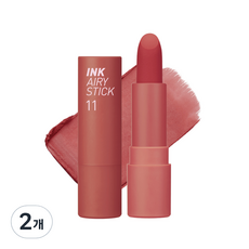 페리페라 잉크 더 에어리 벨벳 립스틱, 11갑분청순, 2개, 3.6g