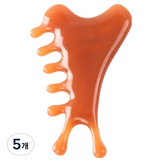 사인포스트 지압 괄사 마사지기 스몰(5.2 x 8.2 cm), 물결형 괄사 타입 O, 5개