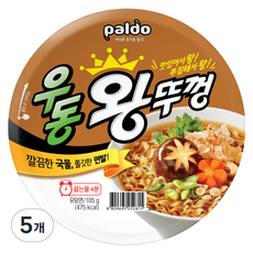 왕뚜껑 우동 105g, 5개