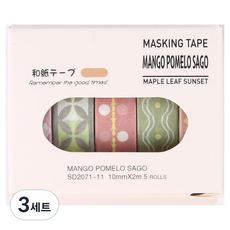 탑피아 귀여운 마스킹테이프 3종 세트, 2071 11, 3세트