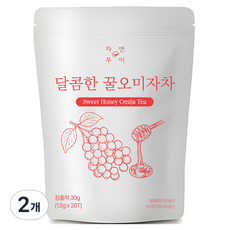 자연무이 달콤한 꿀오미자차, 1.5g, 2개, 20개입