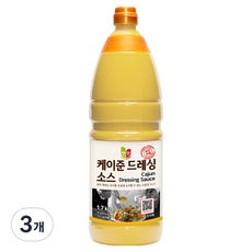 첫맛 케이준 드레싱 소스, 1.7kg, 3개