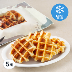 예술방앗간 찹쌀 고메버터 와플 (냉동), 350g, 1개입, 5개