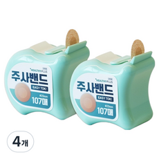 헬씨플러스 원형 주사밴드 이지톡, 4개, 107개입