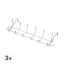 와이즈 도어 행잉 옷걸이, 실버, 3개