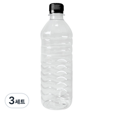대경 생수PET GW 500ml 30p +검정캡 30p 세트, 3세트, 용기 30p + 캡 30p