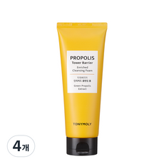 토니모리 프로폴리스 타워베리어 인리치드 클렌징 폼, 150ml, 4개