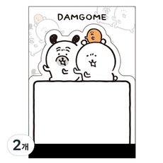 플라잉웨일즈 담곰이 듀얼 메모지, 파워업, 1개입, 2개