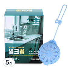소다스쿨 씽크대 배수구 세정제 씽크청, 100g, 5개