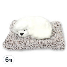 AUTO CREW 睡眠狗狗除濕除臭玩偶 薩摩耶犬 小, 90g, 6個