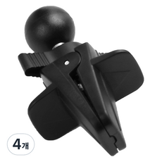 메이튼 차량용 집게형 받침 송풍구 거치대, 4개, 블랙