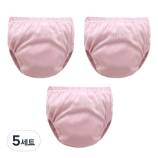 조이멀티 아동용 펀칭 단색파스텔 배변훈련팬티, 진핑크, 5세트