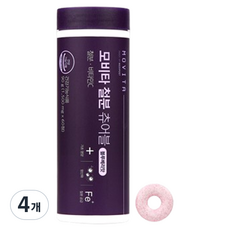 모비타 철분 츄어블 블루베리맛 90g, 4개, 60정