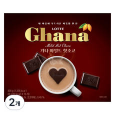 LOTTE 樂天 Ghana 加納 溫和熱可可, 20g, 2個, 15入