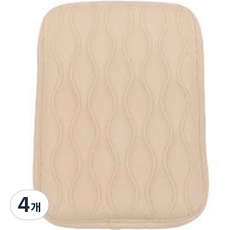 With j 차량용 콘솔 쿠션, 베이지, 4개