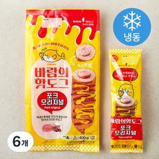 바람의핫도그 포크오리지널 (냉동), 100g, 4개입, 6개